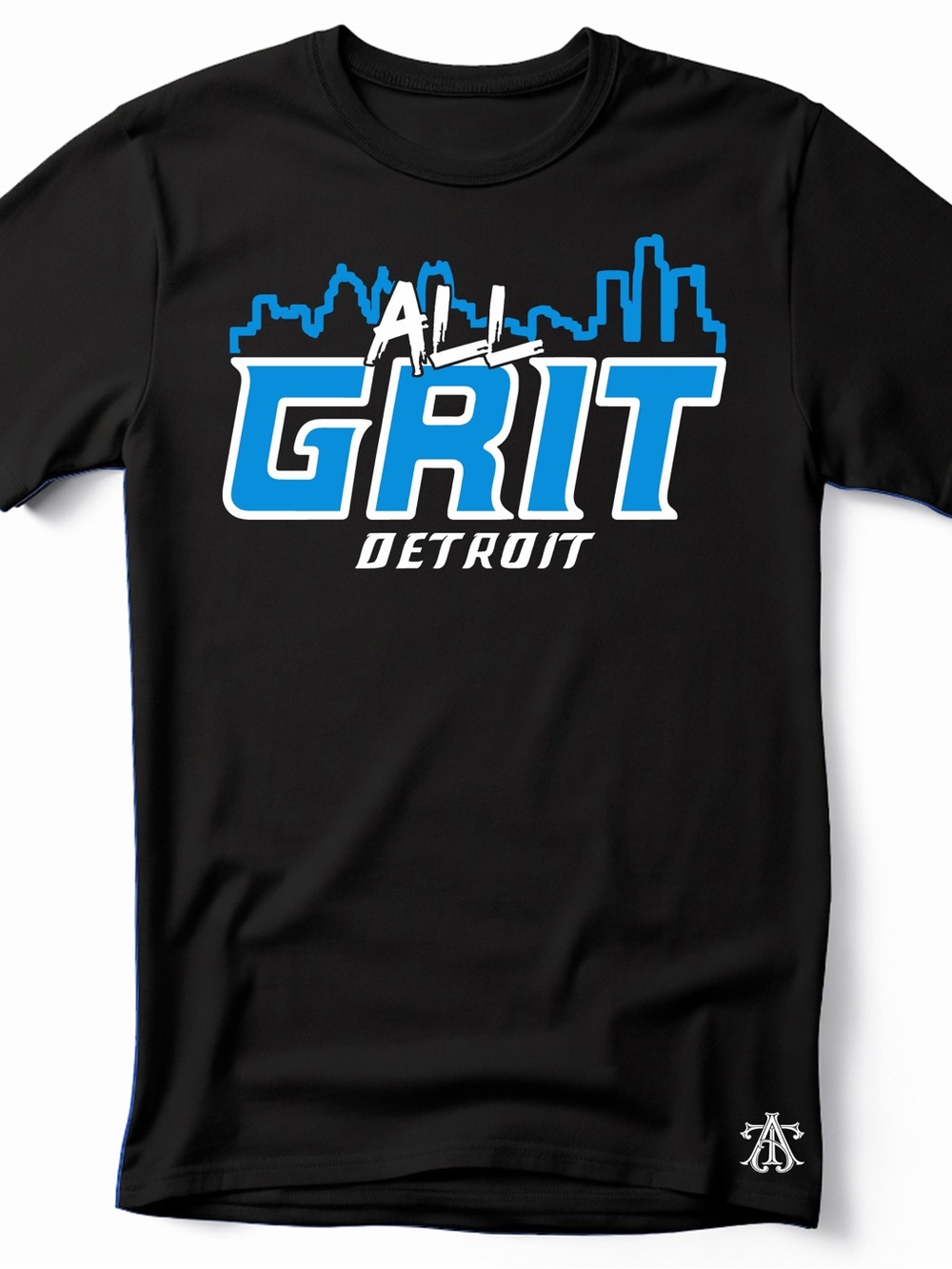 ALL GRIT, Detroit Lions theme Football T-Shirt - Adult & Kids sizes available